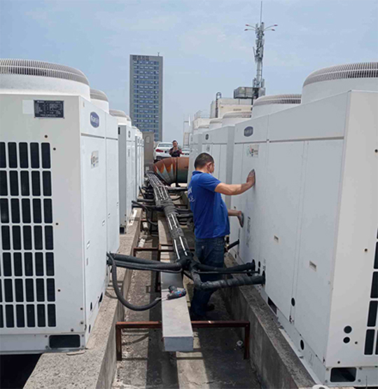 振兴中央空调制热和不制冷系统维修方法